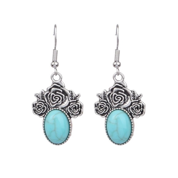 Jewelry - NEW The Janey dangle Earrings Boho Turquoise color - Boutique